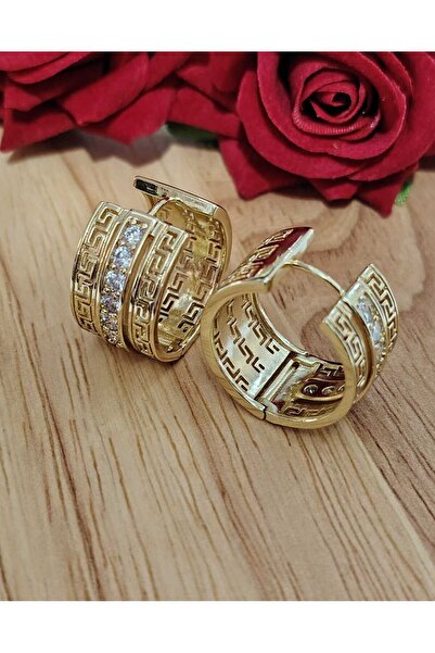 OEM Επιχρυσωμένα 14 καρατίων σκουλαρίκια κρίκοι Versa