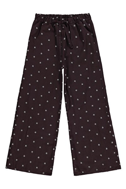 Civil Girls Παντελόνι με Κέντημα Αστέρια για 10-13 Ετών - Καφέ
