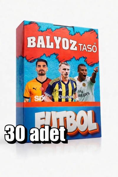 NURDAY Balyoz Futbol Taso Seti 30 Adet-Kalın Futbolcu Tasoları-Nostaljik Taso...