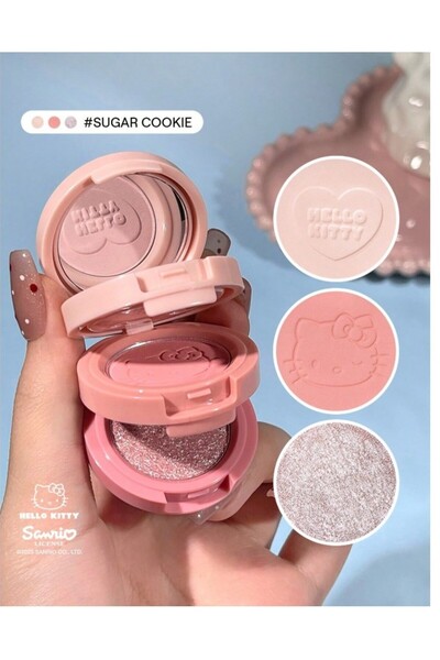 SHEGLAM Hello Kitty Darling Dear 3'lü Göz Farı Paleti (Yüksek Pigmentli & Kol...