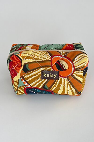 keisy Patterned Puffy Makeup Bag