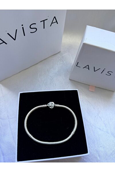 Lavista Silver Gül Gümüş Bileklik
