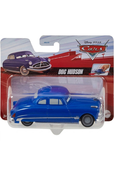 CARS Tekli Karakter Araçlar Doc Hudson 1:43 Pullback Çek Bırak Araba Orijinal