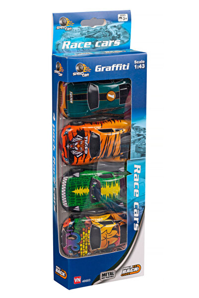 speedcar Mașini cu arc Graffiti 1:43 Pachet de 4 (40683)