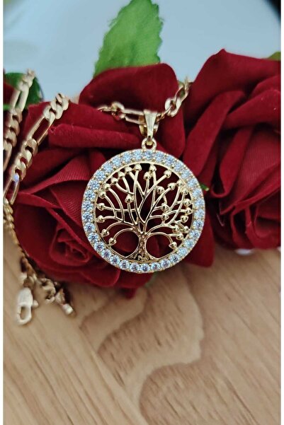 OEM Αλυσίδα δέντρο της ζωής επιχρυσωμένη με χρυσό 14 καρατίων