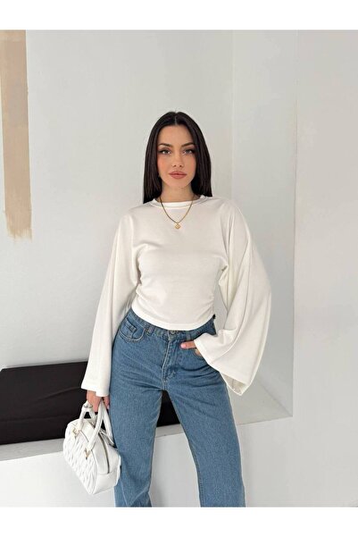 IŞILDA FASHION Μπλούζα με μανίκια νυχτερίδας Işılda