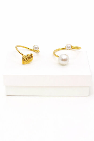 MakeWell 2-Piece Children's Rings with Flower Bow, Butterfly, Daisy, Seashell...
