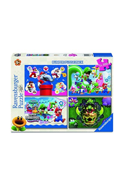 RAVENSBURGER Παζλ Σούπερ Μάριο 4x100 τεμάχια (12004321)