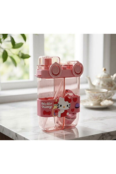 Mihristore Çift Bölmeli Okul Suluğu Hello Kitty Suluk & Matara