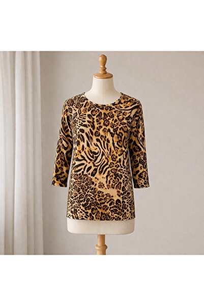 bell moda Γυναικεία βαμβακερά ρούχα με λεοπάρ σχέδιο σε μεγάλο μέγεθος