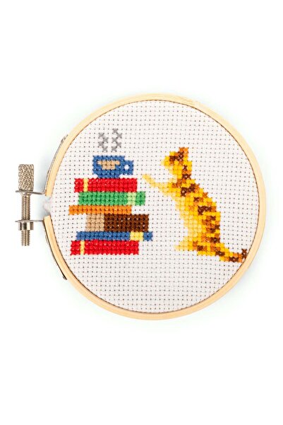 Kikkerland Μίνι Κέντημα Σταυροβελονιάς Γάτας (GG269)