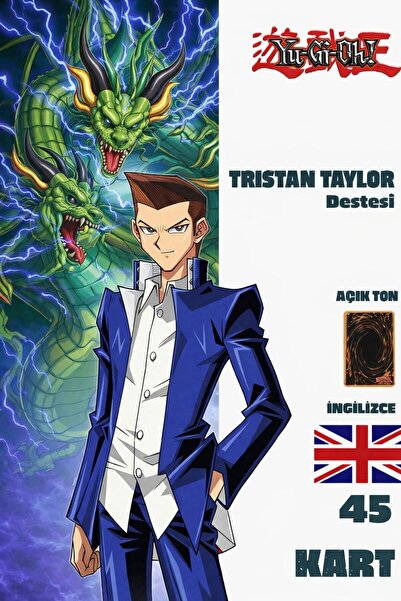 Cakmak Oyun Dukkani İngilizce Tristan Taylor Destesi 45 Yugioh Kartı Yu-Gi-Oh!