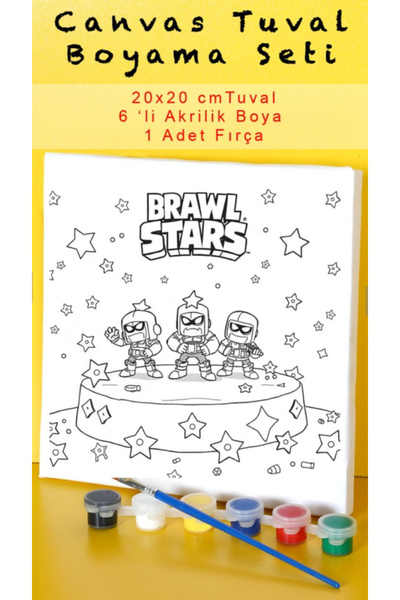 Tuval Brawl stars boyama seti