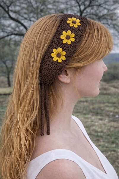 Moonys Design Moony’s Design Χειροποίητο Πλεκτό Λουλουδάτο Κορδέλα Μαλλιών – ...