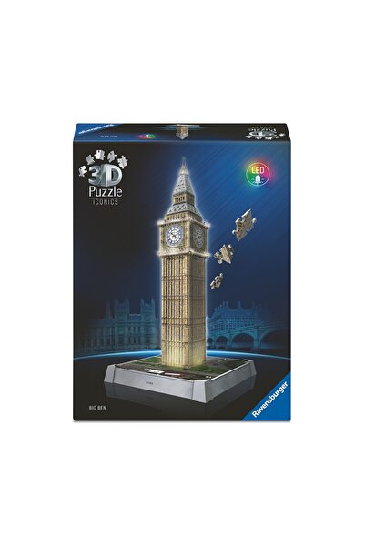 RAVENSBURGER 3D Παζλ Ικονικά Σχέδια Μπιγκ Μπεν Νυχτερινή Έκδοση 216 τεμάχια (...
