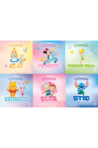 Doğan Çocuk Disney İlk Öykülerim - Ariel - Minnie - Stiç - Elsa - Winnie - Ti...