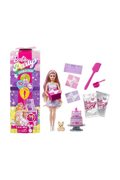 mattel Πάρτι Barbie: Κούκλα με Ξανθά Μαλλιά, Ανοιχτή Συσκευασία (Τυχαία Επιλο...