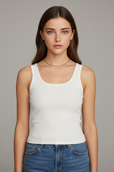 THEWERT Γυναικείο εύκαμπτο ύφασμα με χοντρό λουράκι και κορδόνια, βασικό λευκ...