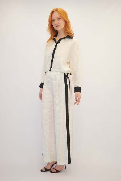ONNO PRIVE Zipper Detailed Suit White