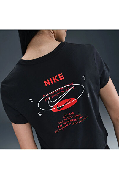 Nike Tee Classics+ Kadın Siyah Tişörtn (yousportswear)