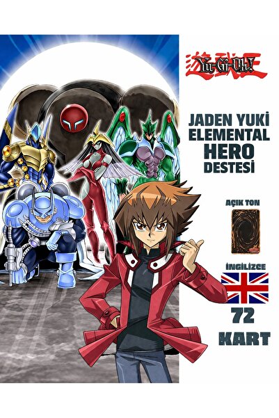 Cakmak Oyun Dukkani İngilizce Jaden Yuki Elemental Hero Destesi 72 Yugioh Kar...