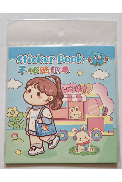 Bıcırık Yayınları Mavi Sticker Book 12x13cm 5 Yaprak