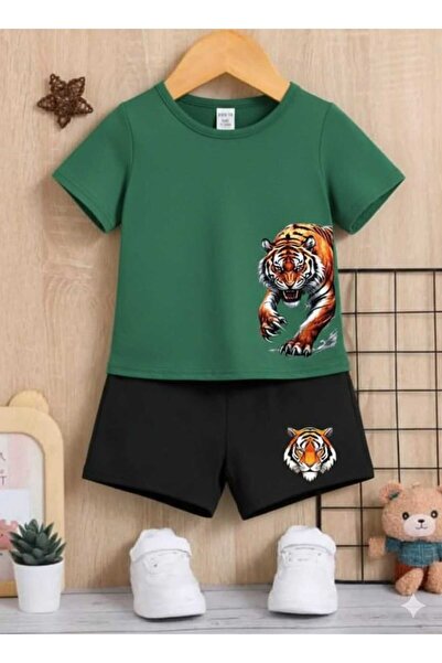 Nice Clothes Tricou și pantaloni scurți de vară pentru copii, unisex (imprime...