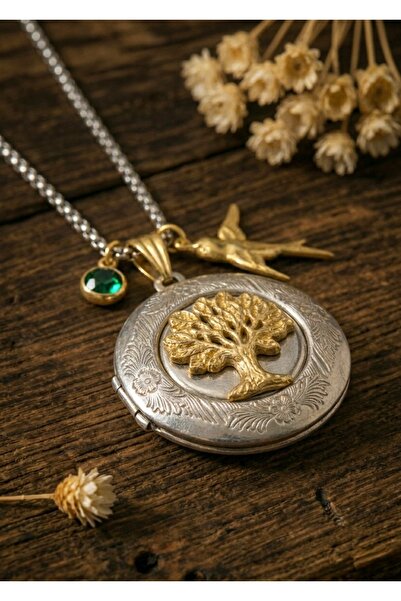 LADYMİRAGE Tree of Life Steel Design Necklace