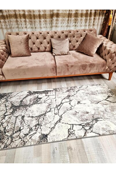 TURCIA Σύγχρονο Χαλί Πολυτελείας Ζαράζα Μαρμάρα Γκρι Λευκό - Σαλόνι, Υπνοδωμά...