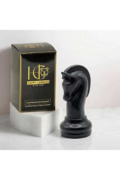 Happy Candles Decorative beeswax candle, Horse Chess