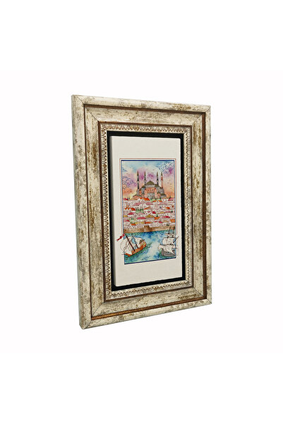 Sadrazam Μινιατούρα Αγίας Σοφίας με εκτύπωση σε φυσική πέτρα 20X30DRT-5