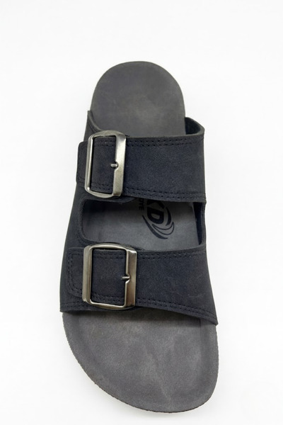 AKD AYAKKABICILIK Women's Summer Orthopedic Slippers with Double Buckle Straps, Comfortable Sole, Stylish and Comfortable Design