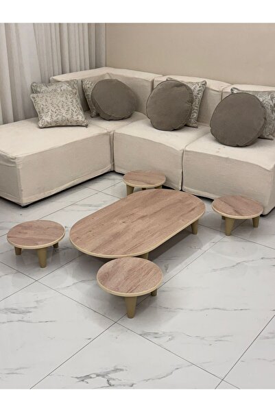 terndat Oval Tables Set with 4 Services