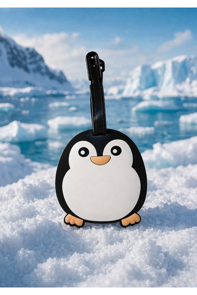 Boldy Ετικέτα βαλίτσας με φιγούρα πιγκουίνου - Ετικέτα αποσκευών - Ετικέτα τσ...