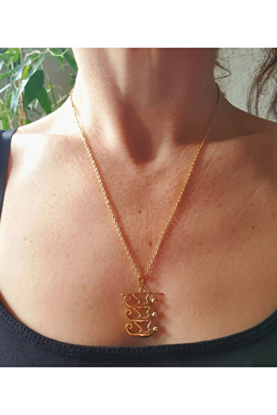 OEM Κολιέ από Ορείχαλκο  "Τρεις Πίθηκοι " – Μινιμαλιστικό, Συμβολικό Σχέδιο