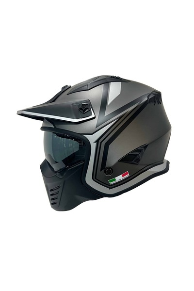 Sway TOKYO Titanium White Black Kask