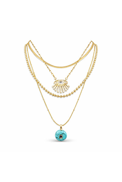 Venus Design Çelik Çoklu Kolye Seti