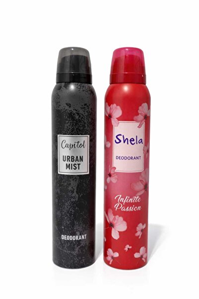 SHELA İnfinite Passion Kadın Deodorant ve Capitol Urban Mist Erkek Deodorant ...