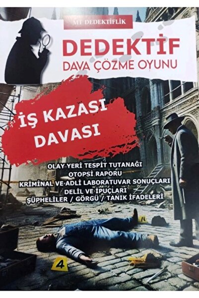 DEDEKTİF DAVA ÇÖZME OYUNU ZEKA VE STRATEJİ KUTU OYUNU