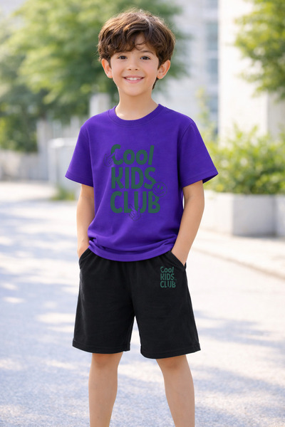 LORVEX Σετ μπλουζάκι και σορτς για αγόρια και κορίτσια, 100% βαμβάκι, καλοκαι...