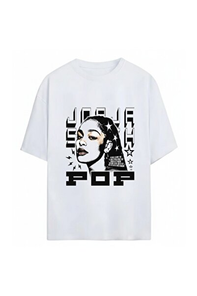 SVART WEAR Tricou unisex supradimensionat Jorja Smith, 100% bumbac
