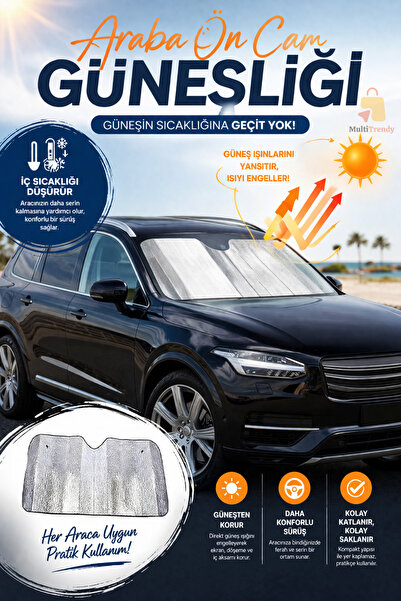 MultiTrendy Αντηλιακό κάλυμμα παρμπρίζ αυτοκινήτου Αντηλιακό κάλυμμα παρμπρίζ...