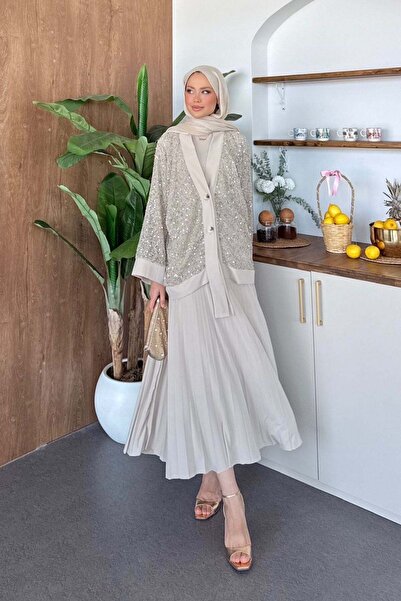 Hazamoda Efsun Σετ με Φούστα Μπεζ