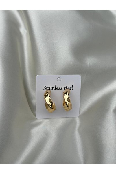 bag and shine Asera Gold Stylish Hoop Earrings
