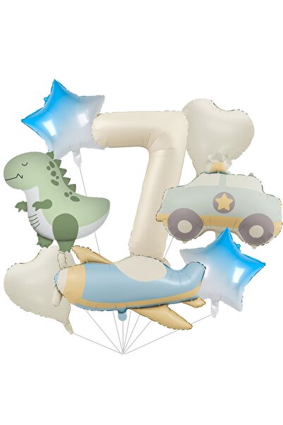 DÜVENCİ TİCARET Ρετρό σετ γιορτής γενεθλίων με αυτοκίνητο αστυνομίας αεροπλάνου