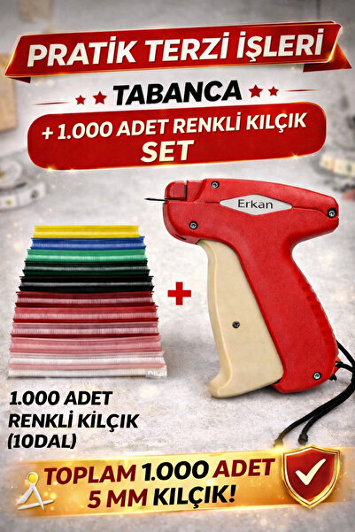 ERKAN Pratik Terzi İşleri ve Türban Gelinlik Tasarım 5 mm Renkli Kılçık ve Ta...