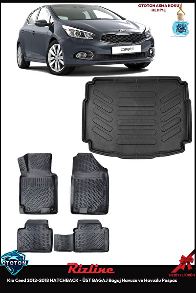 Rizline Kia Ceed 2012-2018 HATCHBACK - Üst Bagaj Havuzu&Havuzlu Paspas ve TON...