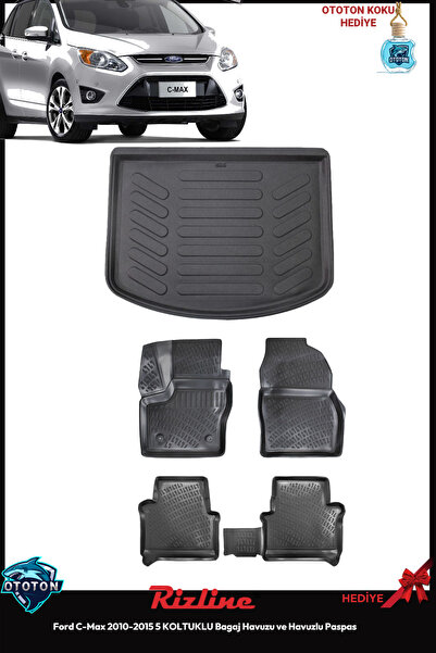Rizline Ford C-Max 2013 5 KOLTUKLU Bagaj Havuzu+Havuzlu Paspas& ton koku