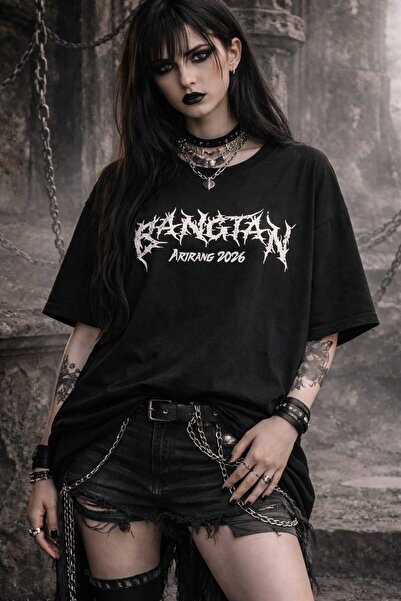 PAVRO Μπλουζάκι Oversize με στάμπα Arirang World Tour BTS