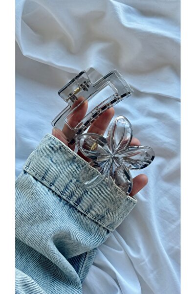 YOYYO Γυναικεία φουρκέτα 2 τεμαχίων, διαφανής φουρκέτα Lotus, μοντέλο με κλιπ...